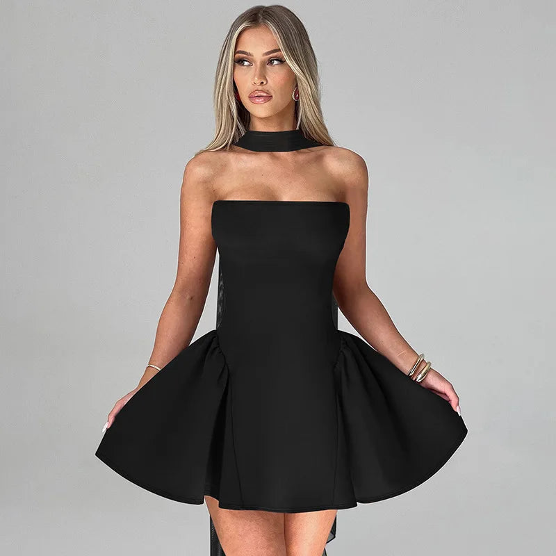 Elegant Backless A-line Party Dress