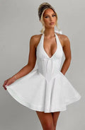 Elegant Backless A-line Party Dress