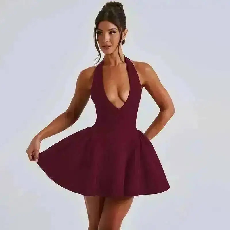 Elegant Backless A-line Party Dress